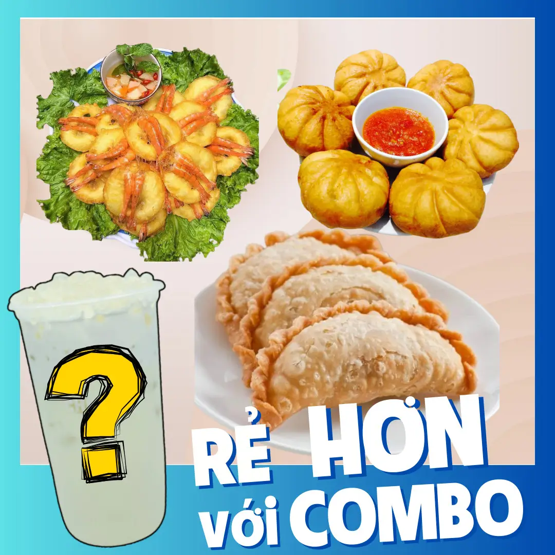Hình ảnh Combo Mix 2 ( 2 Gối + 2 Bao + 2 Rán + 1 Nước Bất Kỳ)