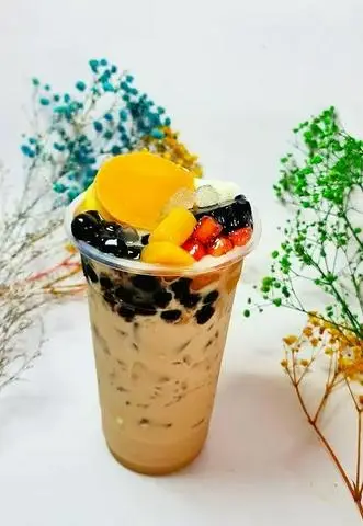 Hình ảnh Trà sữa truyền thống full topping 1000ml