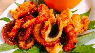 Hình ảnh bạch tuột nướng sa tế