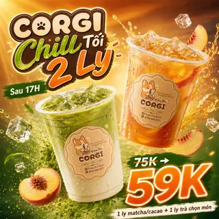 Hình ảnh CORGI CHILL - 2 LY TỰ CHỌN