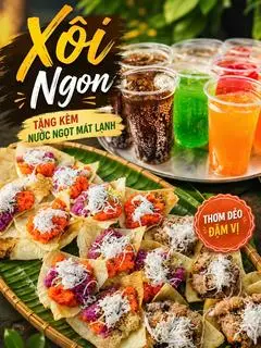 Hình ảnh 1P Xôi Đặc Biệt tặng nước ngọt mát lạnh ( 1 người )