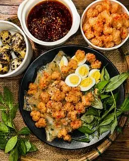 Hình ảnh B.Tráng Dẻo Trộn Mỡ Hành - Top Mỡ Rim