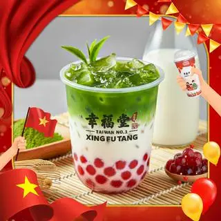 Hình ảnh Sữa Tươi Matcha Trân Châu Dâu