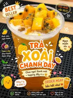 Hình ảnh Trà Xoài Chanh Dây
