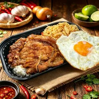 Hình ảnh Cơm Tấm Sườn Bì Trứng