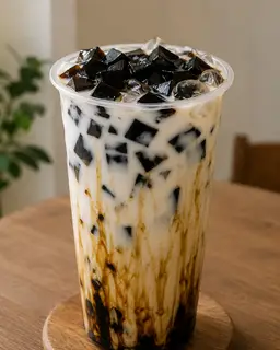 Hình ảnh Sữa Tươi Sương Sáo Đường Đen