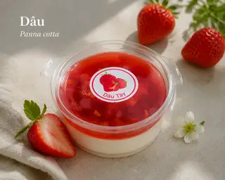 Hình ảnh Panna cotta dâu - 1 hộp