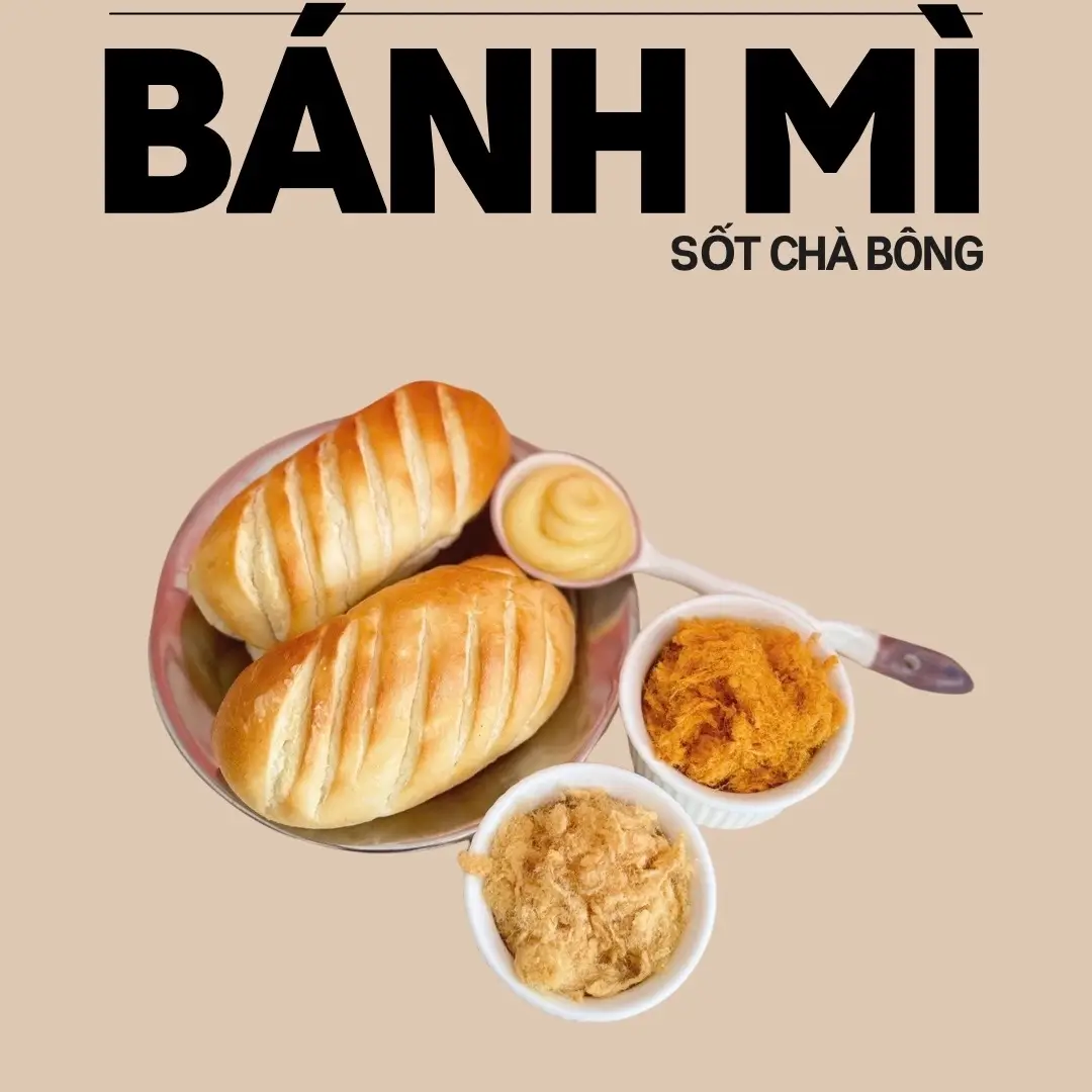 Hình ảnh Bánh Mì Sốt Bơ Siêu Chà Bông
