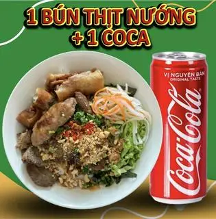 Hình ảnh combo bún thịt nướng đặc biệt+ coca
