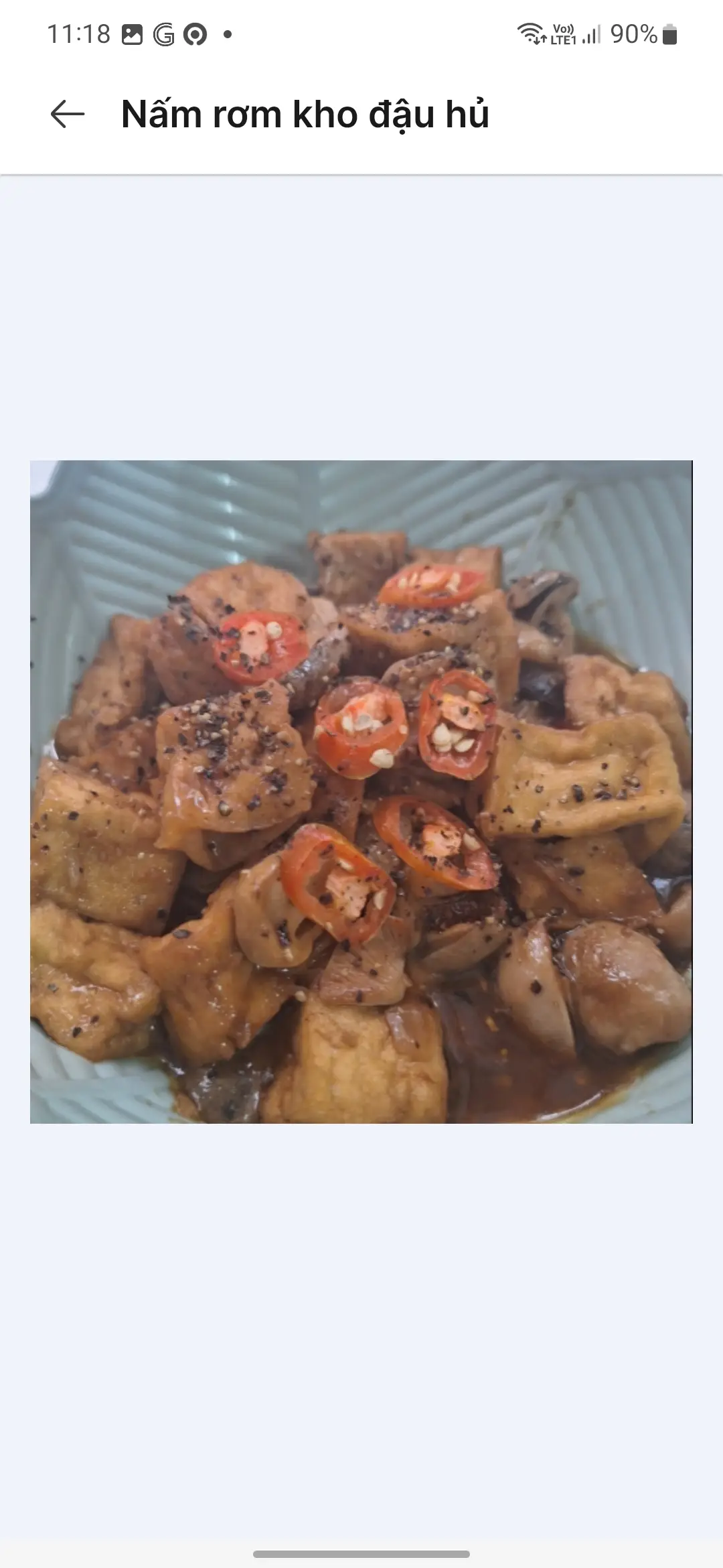 Hình ảnh Cơm Nâm rơm kho đâu hủ 