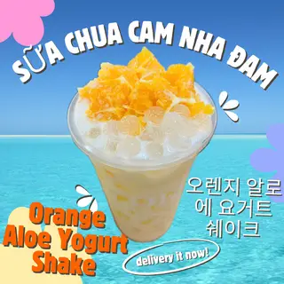 Hình ảnh Sữa chua cam nha đam
