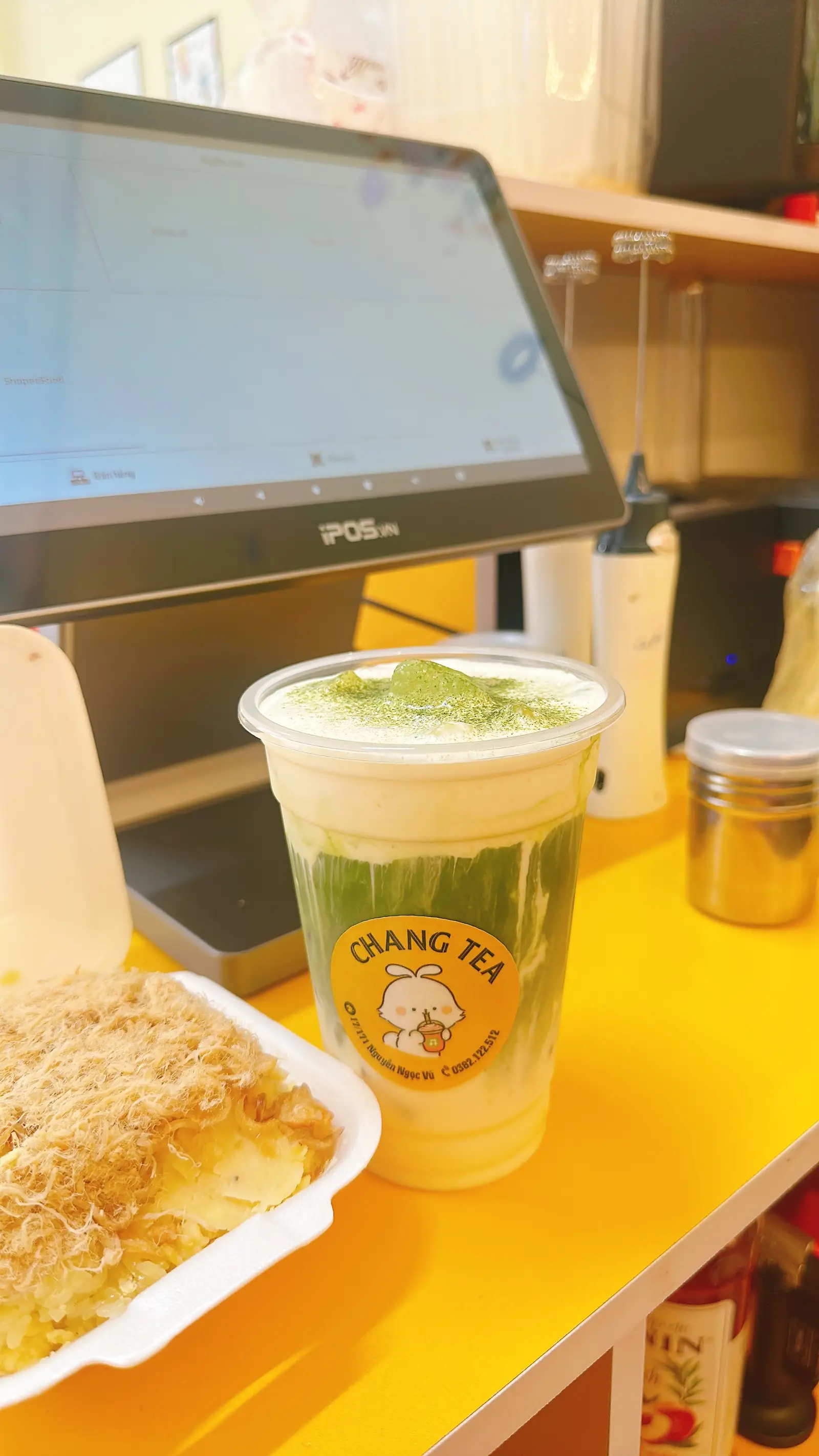 Hình ảnh matcha latte kem muối 
