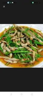 Hình ảnh Ốc móng tay xào rau muống