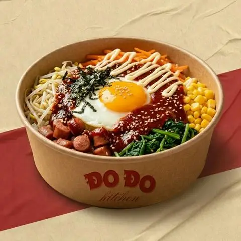 Hình ảnh Cơm trộn Bibimbap Xúc xích