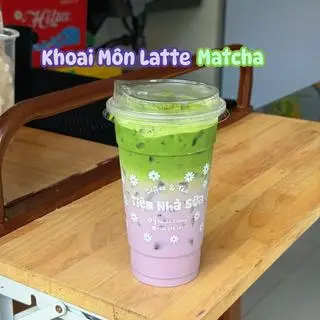 Hình ảnh Khoai Môn Latte Matcha 