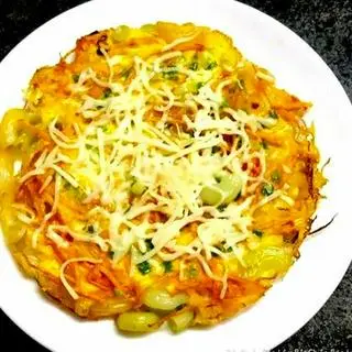 Hình ảnh Nui chiên trứng thịt bò