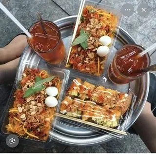 Hình ảnh comb bánh tráng trộn truyền thống +  banh trang cuộn