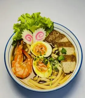 Hình ảnh  Udon + Sinh tố ổi