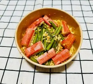 Hình ảnh Mì trộn mắm tỏi thanh cua