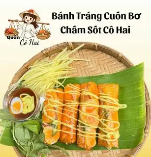 Hình ảnh Bánh Tráng Cuốn Bơ Trứng Cút Sốt Me Chuẩn Vị Tây Ninh