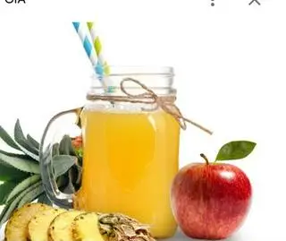 Hình ảnh nước ép táo+thơm ly khổng lồ