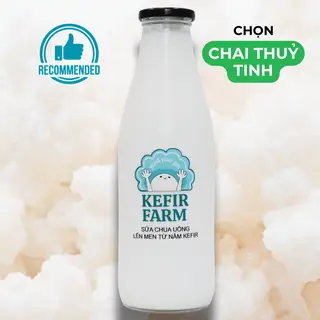 Hình ảnh Sữa Kefir vị NGUYÊN BẢN - 1000ml GLASS BOTTLE