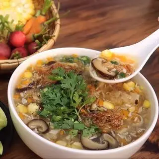 Hình ảnh súp nấm ngô ngọt