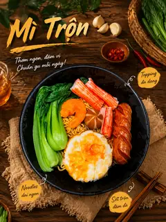 Hình ảnh COMBO Mì Trộn Thập Cẩm Nhò