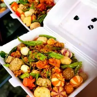 Hình ảnh Combo cá viên mắm tỏi size cực đại đặc biệt 3-4 người kèm trà tắc