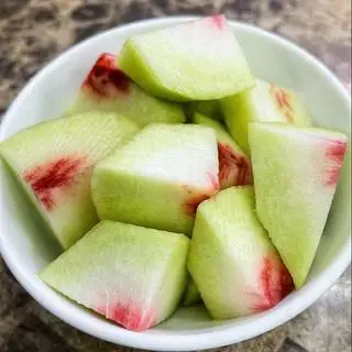Hình ảnh ĐÀO MỎ QUẠ KO GỌT VỎ BỔ MIẾNG 500 GR 