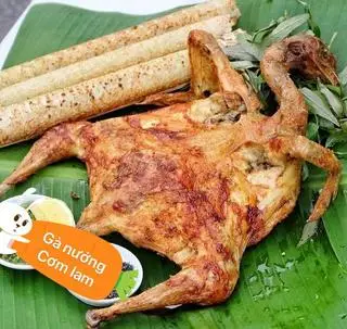 Hình ảnh 1/2 gà nướng +1 cơm lam (lớn)