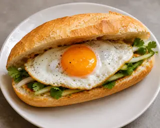 Hình ảnh BÁNH MÌ ỐP LA 1 TRỨNG