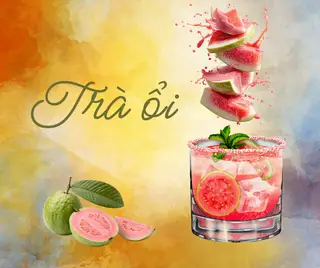 Hình ảnh Trà ổi + thạch giòn