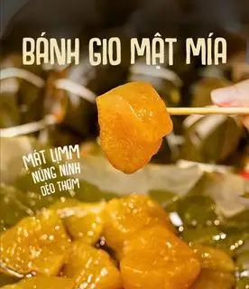 Hình ảnh bánh gio mật mía