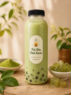 Hình ảnh trà sữa thái xanh
