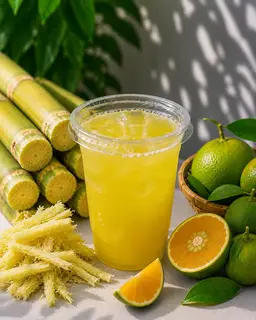 Hình ảnh Nước Mía Mix Cam - Ly Lớn 800ml