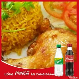 Hình ảnh combo gà xối mỡ - nước ngọt 300ml
