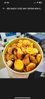 Hình ảnh TRỨNG NON Mix RÂU BẠCH TUỘC Sốt Thái ( Hộp )