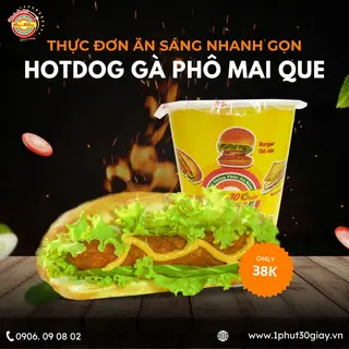 Hình ảnh Hotdog Gà Que + Thức Uống