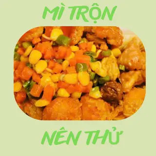Hình ảnh Mì trộn trộn rau củ