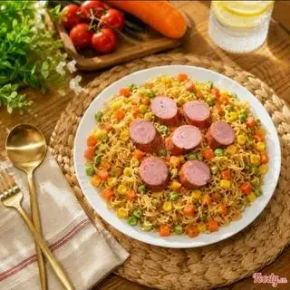 Hình ảnh Mì Trộn Xúc Xích