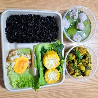 Hình ảnh Cơm gạo lứt ếch quảng