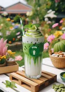 Hình ảnh Matcha lattle kem