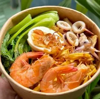 Hình ảnh Mì trộn tôm trứng