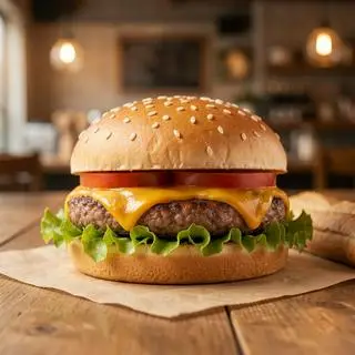 Hình ảnh  burger heo ( burger pork)