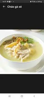 Hình ảnh cháo gà xé