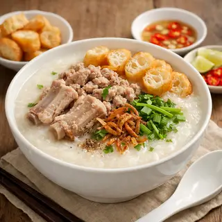 Hình ảnh Cháo sườn - thịt bằm