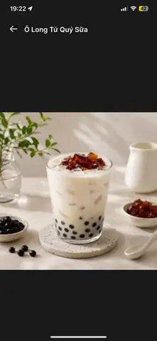 Hình ảnh Ô Long Quế Hoa Sữa