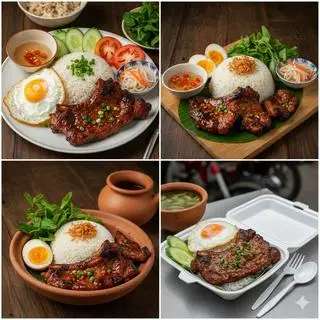 Hình ảnh CƠM TẤM SƯỜN + TRỨNG
