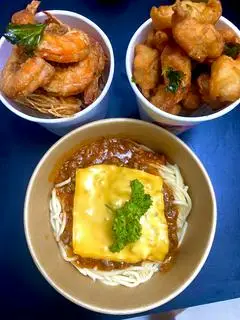Hình ảnh Combo mì Ý - gà popcorn - tôm chiên